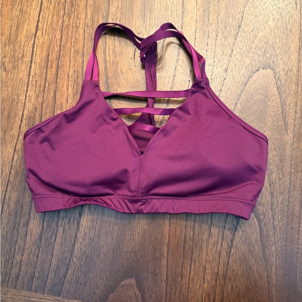 VS Women's Purple Strappy Sports Bra